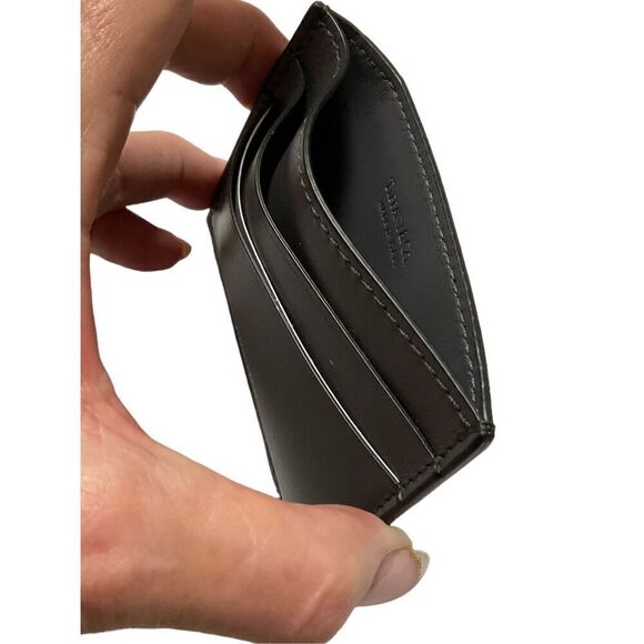 Tiffany & Co. Unisex Black Leather Cardholder - Picture 3 of 6